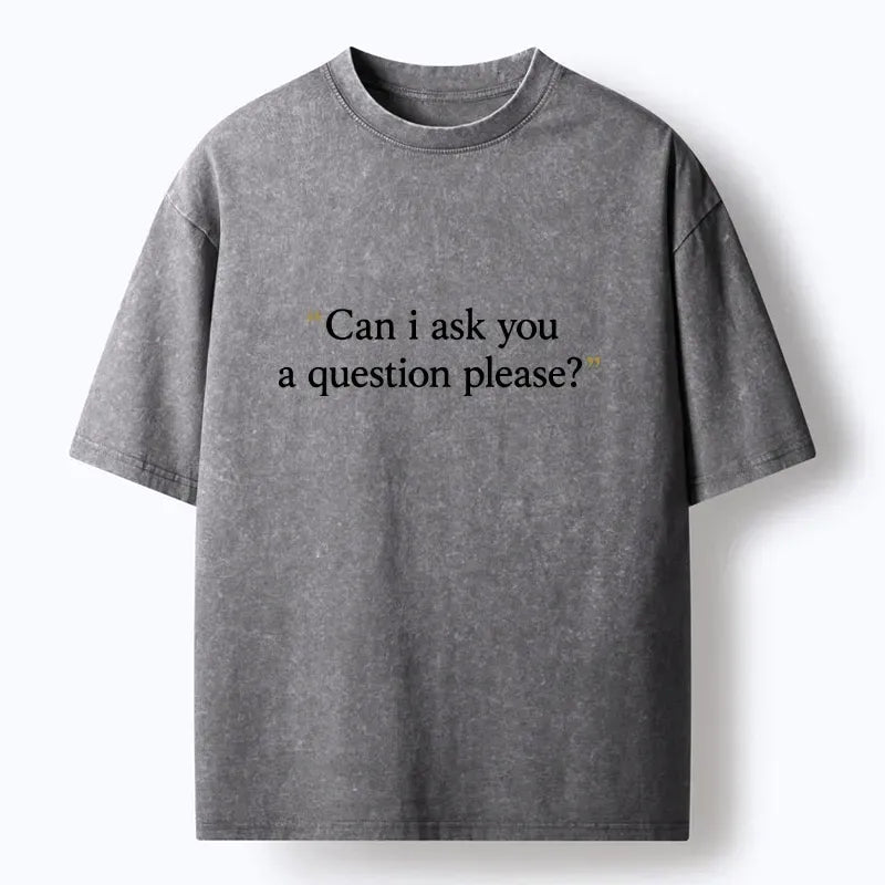 Polite Question Unisex Cotton T-Shirt Trendy
