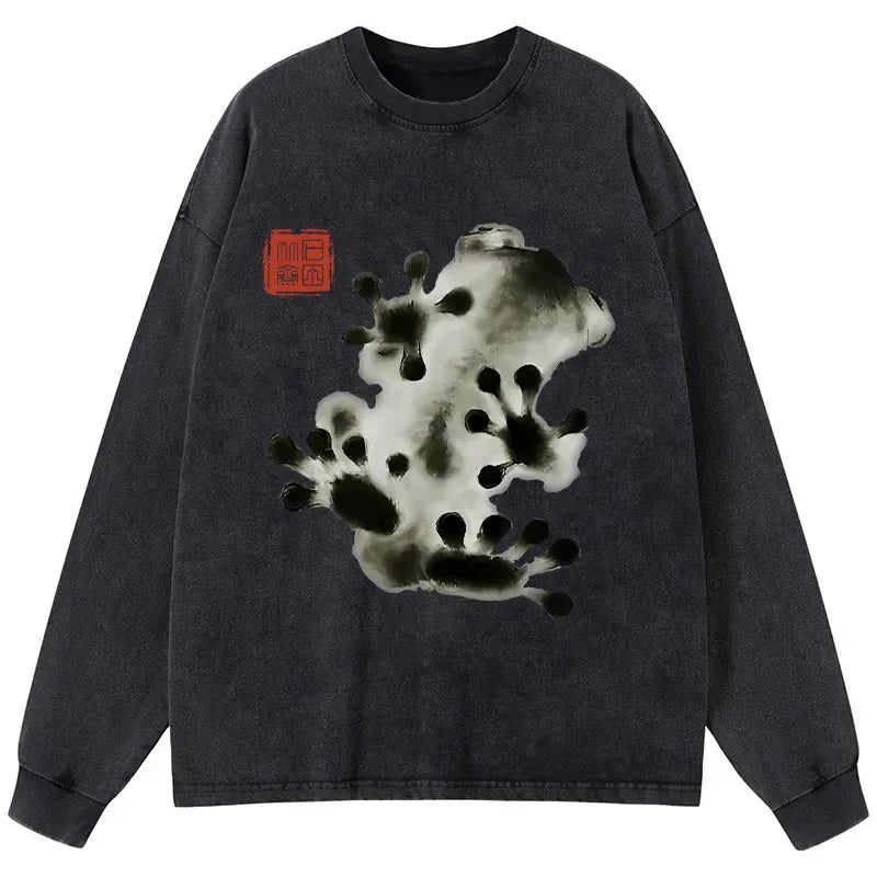 Comfortable Kyoto-Lion Frog Tee
