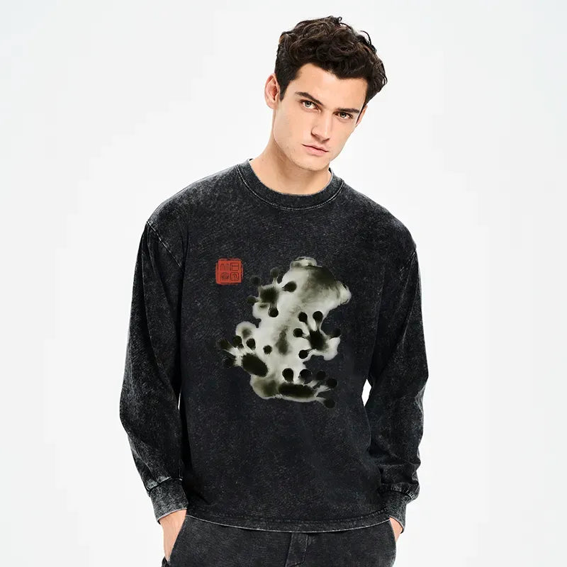 Comfortable Kyoto-Lion Frog Tee