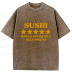 vintage japanese sushi tee gift for him