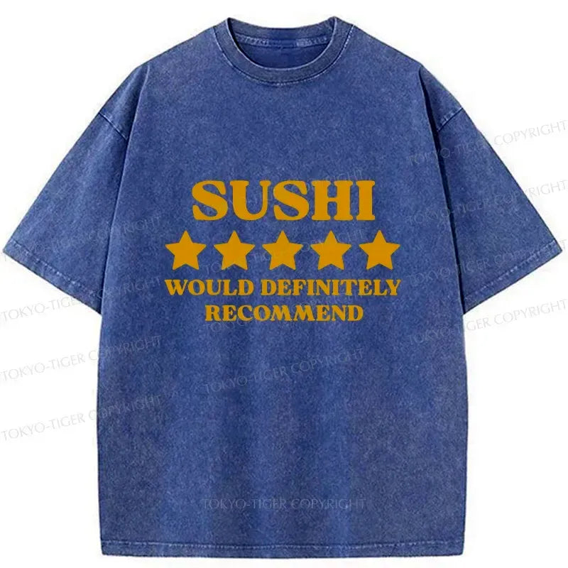 Kyoto-Lion Recommended Sushi Washed T-Shirt
