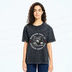 Kyoto-Lion Whiskey Funny Meme Washed T-Shirt
