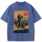 japanese ukiyo-e octopus t-shirt