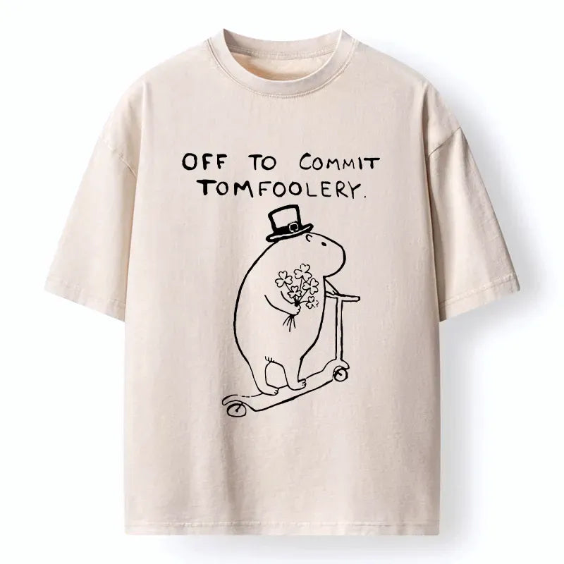 Kyoto-Lion Create Some Chaos On St. Patrick's Day Washed T-Shirt