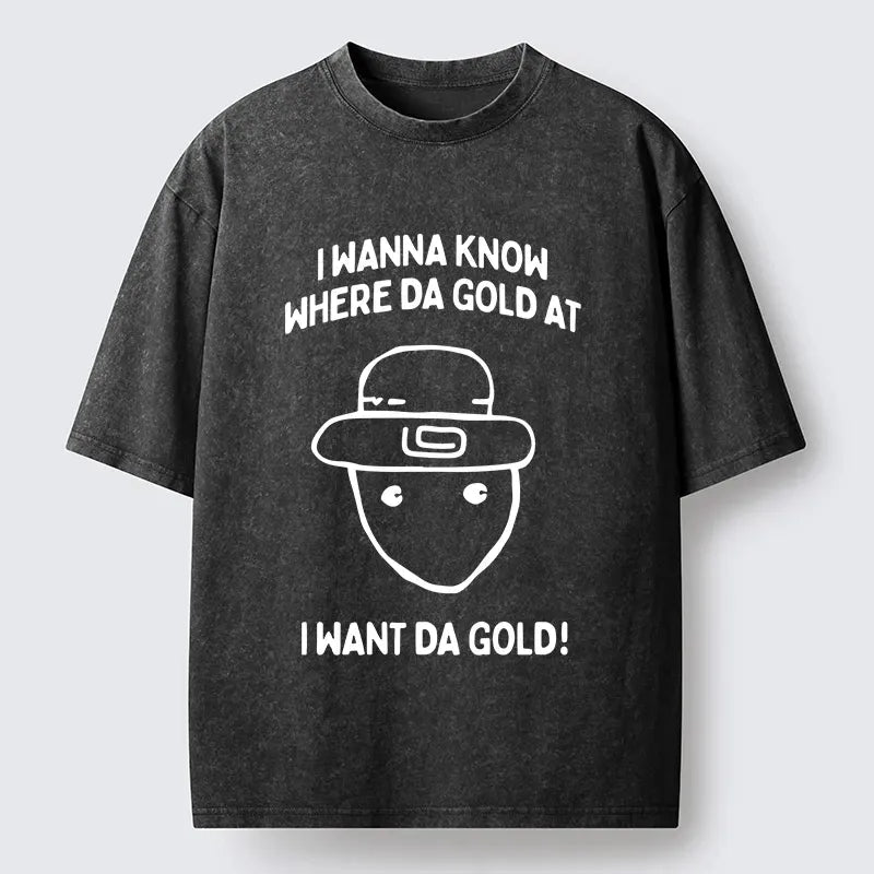 Kyoto-Lion Funny Alabama Leprechaun Meme Washed T-Shirt