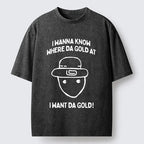 Kyoto-Lion Funny Alabama Leprechaun Meme Washed T-Shirt