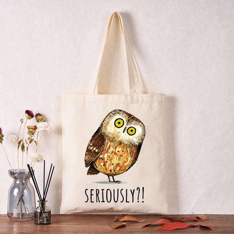 Kyoto-Lion Seriously Confused Owl Meme Art Tote Bag