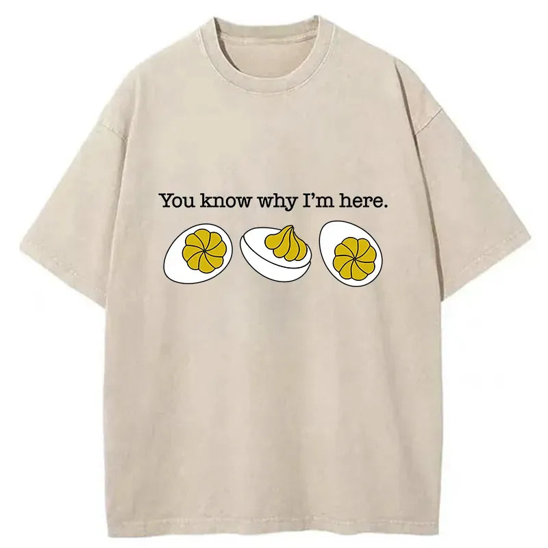 Funny Washed T-Shirt for Daily Wear