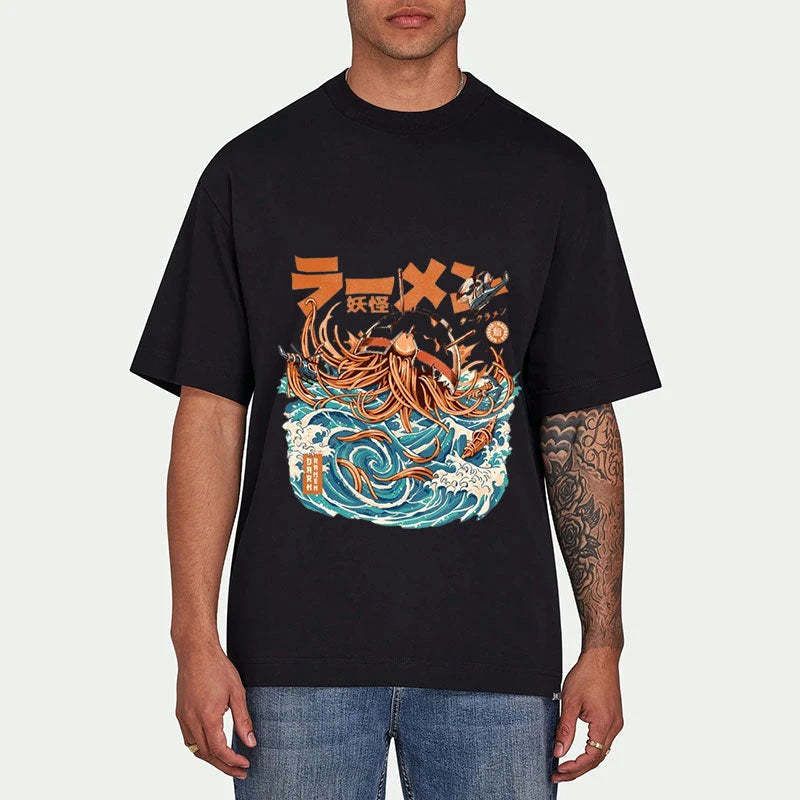 great wave off kanagawa t-shirt