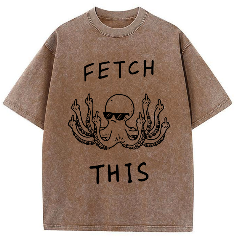 Kyoto-Lion OctoDon't Care Washed T-Shirt