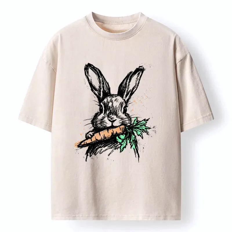 Kyoto-Lion Easter Bunny Washed T-Shirt