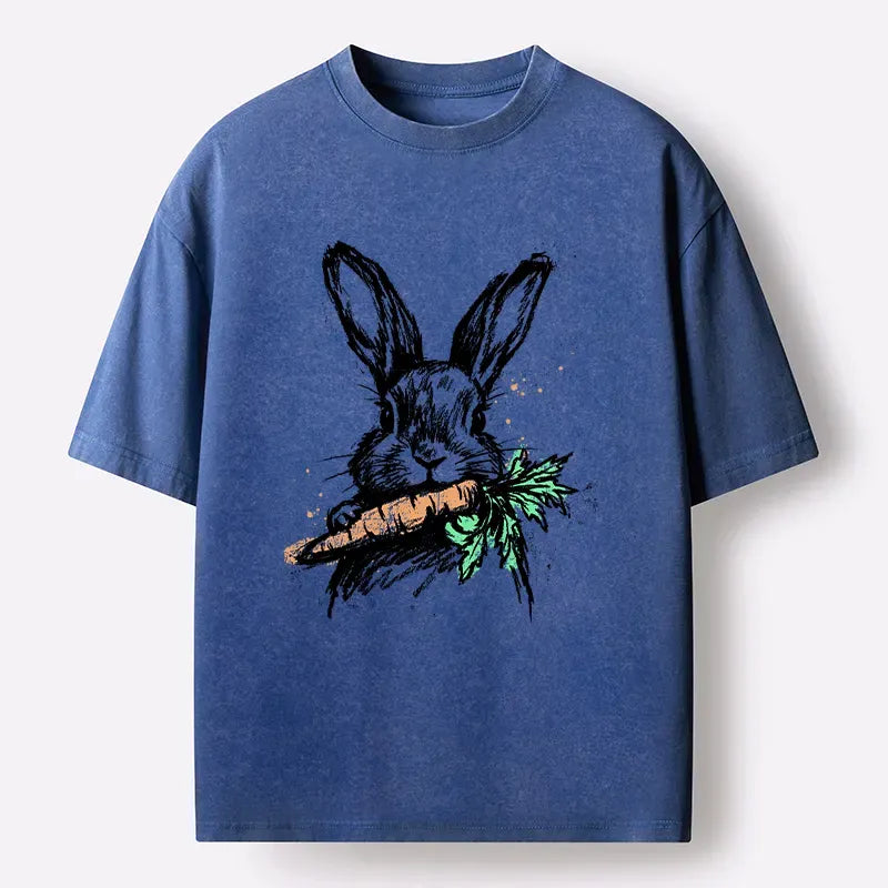 Japanese Vintage Easter Bunny Washed T-Shirt