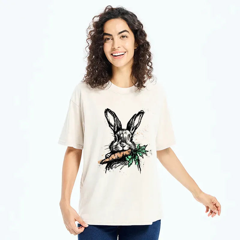 Kyoto-Lion Easter Bunny Washed T-Shirt