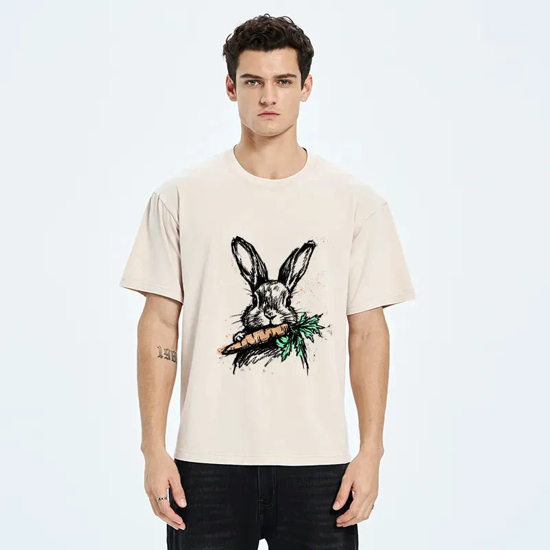 Kyoto-Lion Unisex Cotton T-Shirt on Sale