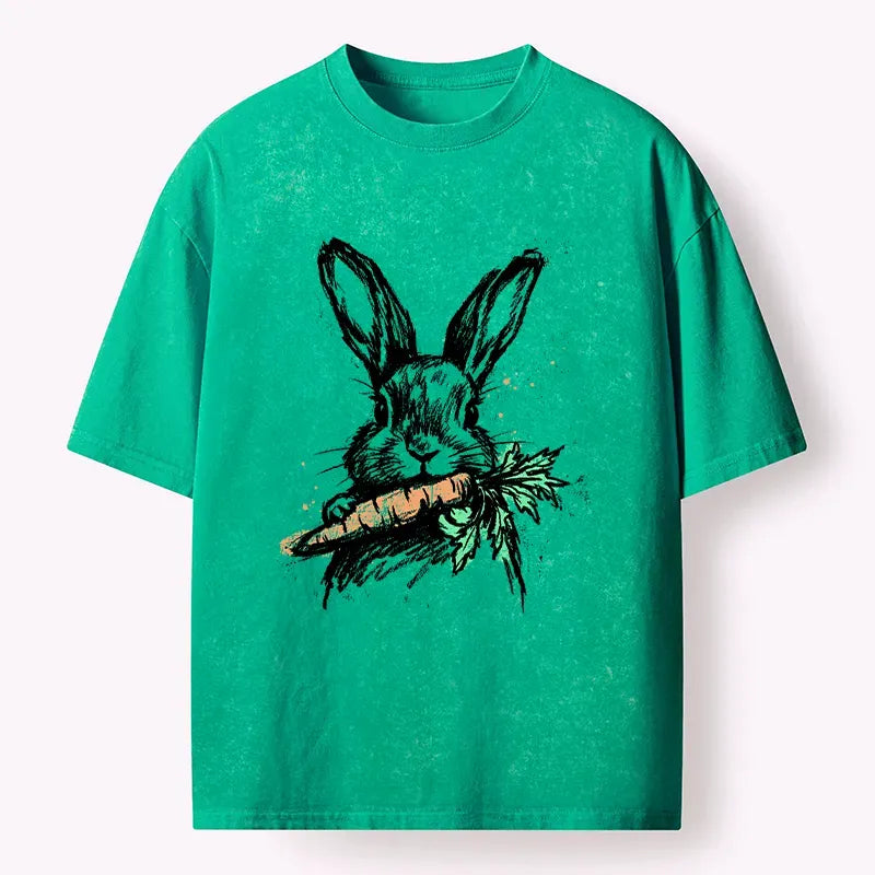 Ukiyo-e Easter Rabbit Casual Tee for Spring