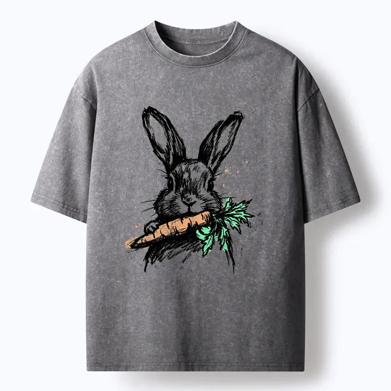 Ukiyo-e Easter Rabbit Casual Tee for Spring