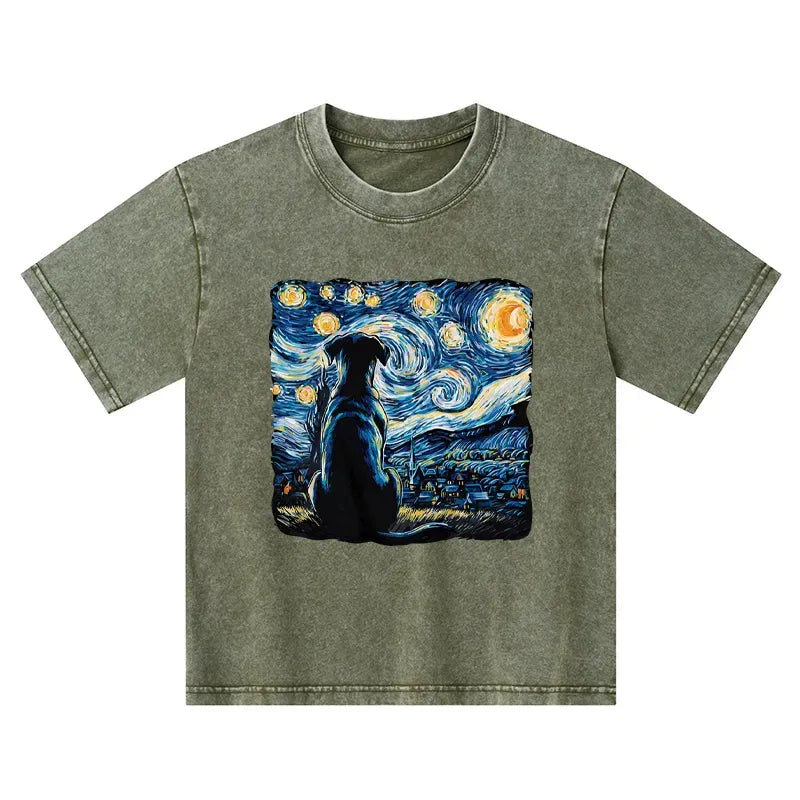 Washed Japanese Kids T-Shirt for Daily Wear