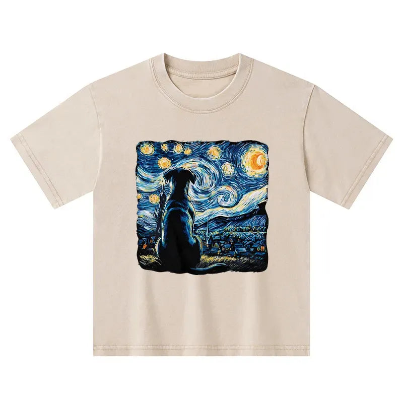 Washed Japanese Kids T-Shirt for Daily Wear