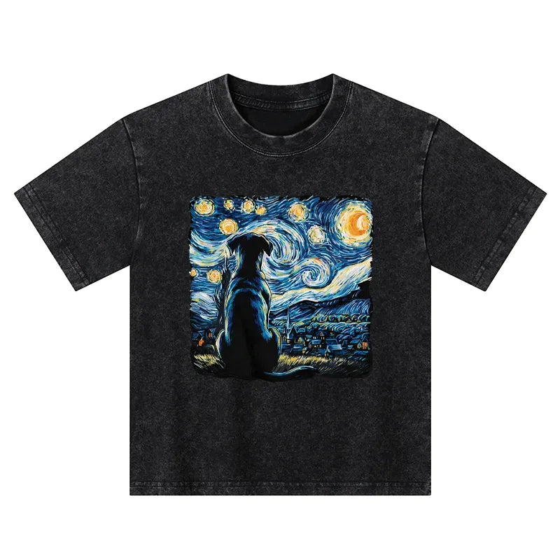 Kyoto Lion Starry Night Kids T-Shirt