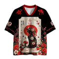 Kyoto-Lion Black Cat Bring Good Luck Mesh Jersey
