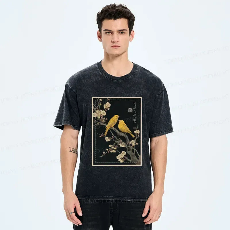trendy Japanese woodblock print t-shirt