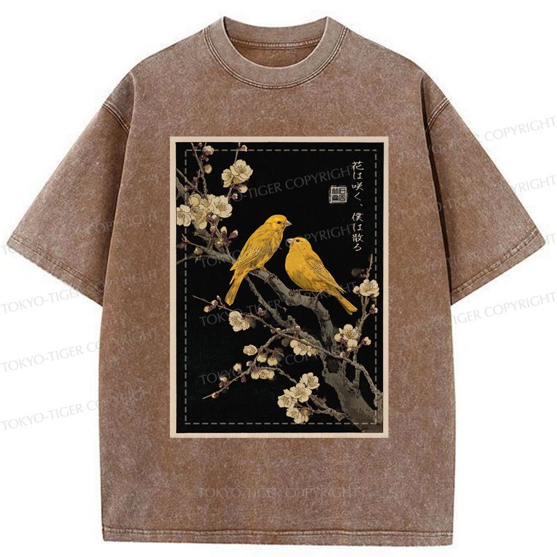 trendy Japanese woodblock print t-shirt