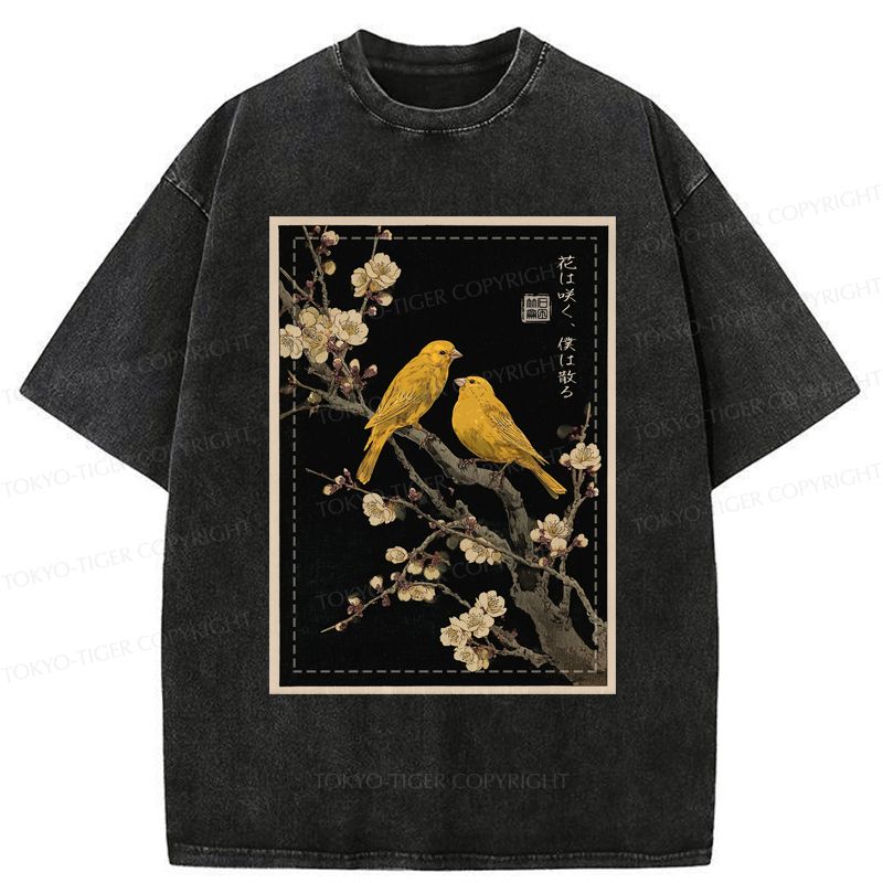trendy Japanese woodblock print t-shirt