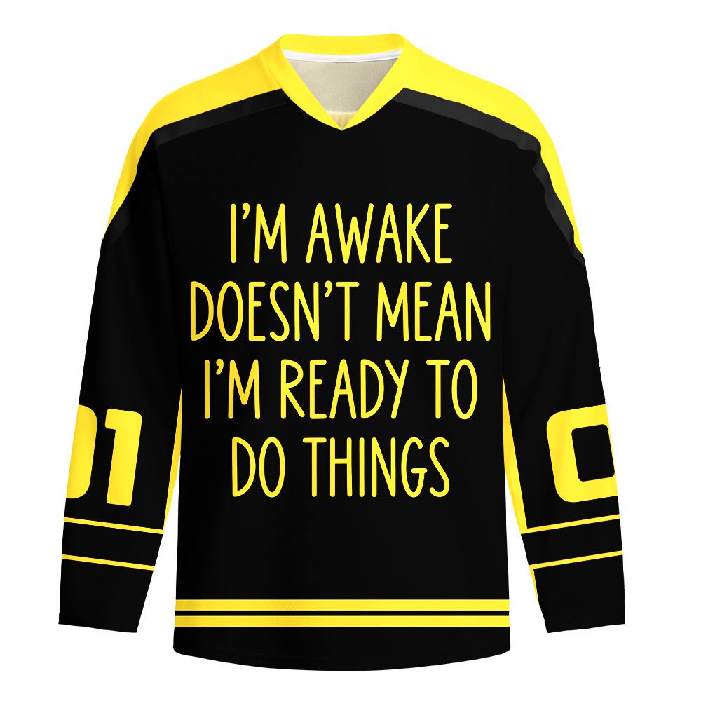 Kyoto-Lion Funny Battery Low Long-Sleeve Hockey Jersey