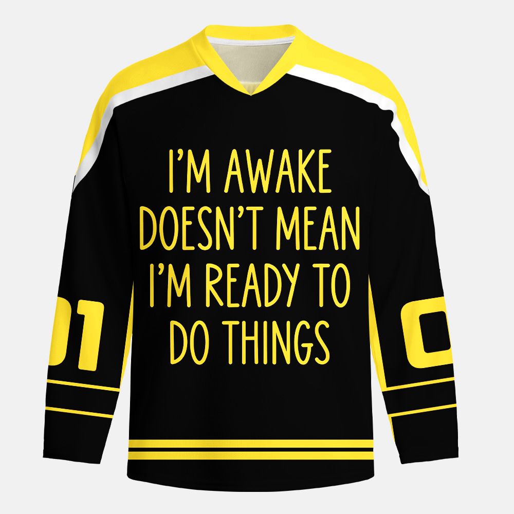 Kyoto-Lion Funny Battery Low Long-Sleeve Hockey Jersey