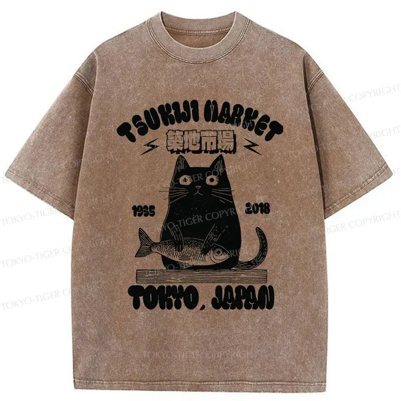 Tsukiji Market Tokyo Retro Streetwear T-Shirt