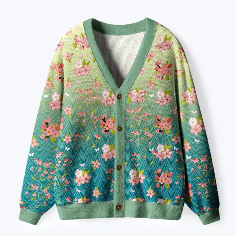 Japanese Sakura Cardigan for Daily Wear