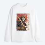 Kyoto-Lion Samurai Under The Sakura Classic Long Sleeve T-Shirt