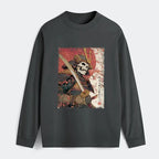 Samurai Sakura Ukiyo-e Tee for Daily Wear
