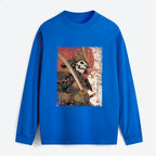 Kyoto-Lion Samurai Under The Sakura Classic Long Sleeve T-Shirt