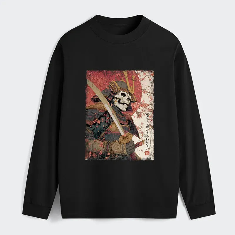 Samurai Sakura Ukiyo-e Tee for Daily Wear