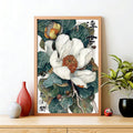 Kyoto-Lion Ukiyoe Magnolia Flower Poster Wall Art Poster