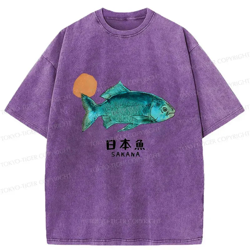 Kyoto Japanese Fish T-Shirt Free Shipping