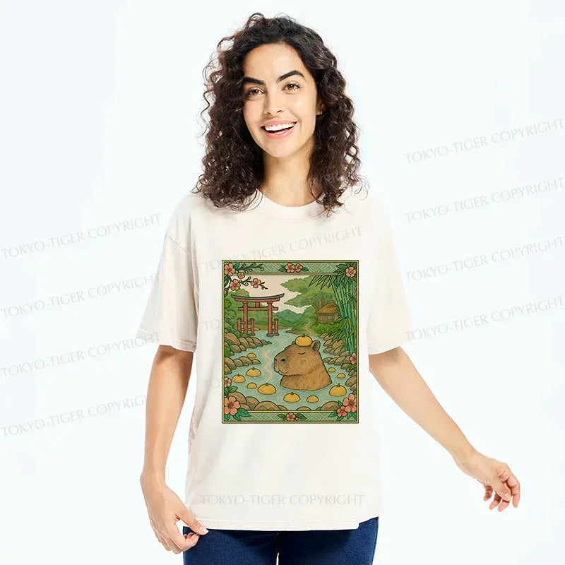 Vintage Japanese Capybara Shirt Gift Idea