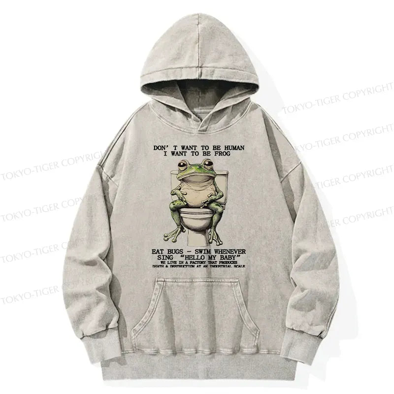Vintage Washed Hoodie for Anime Convention