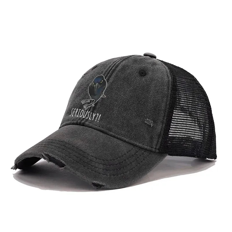 Kyoto-Lion Raven's Question Trucker Cap