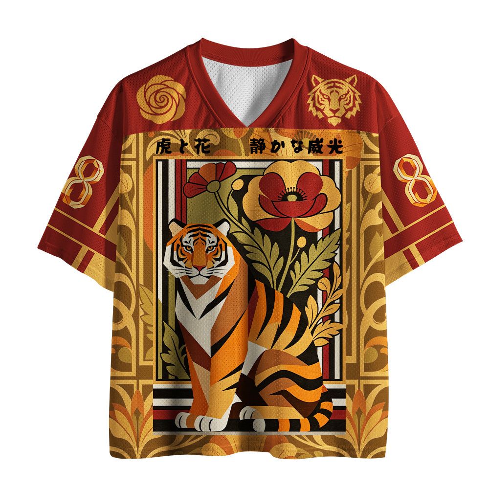 Ukiyo-e Tiger Mesh Jersey Best Seller