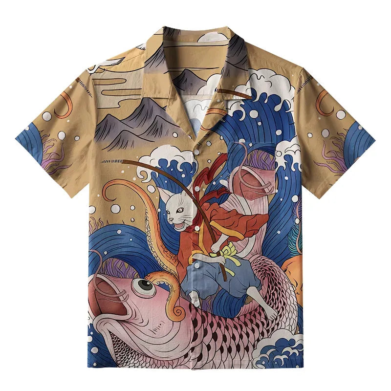 Soft Cotton Hawaiian Shirt for Daily Wear