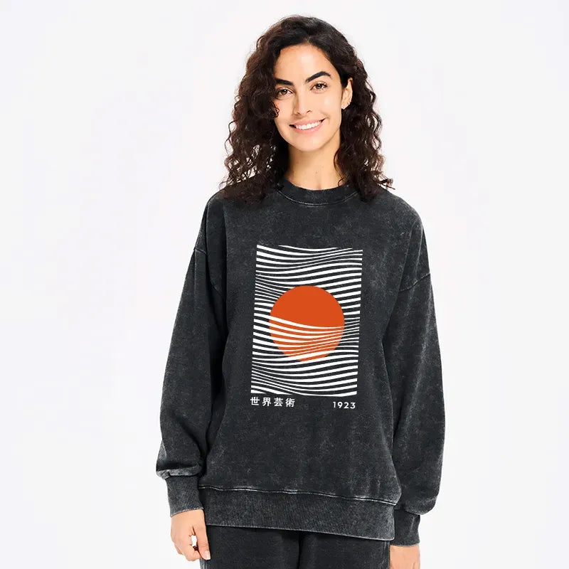 unisex sweatshirt with japanese culture design