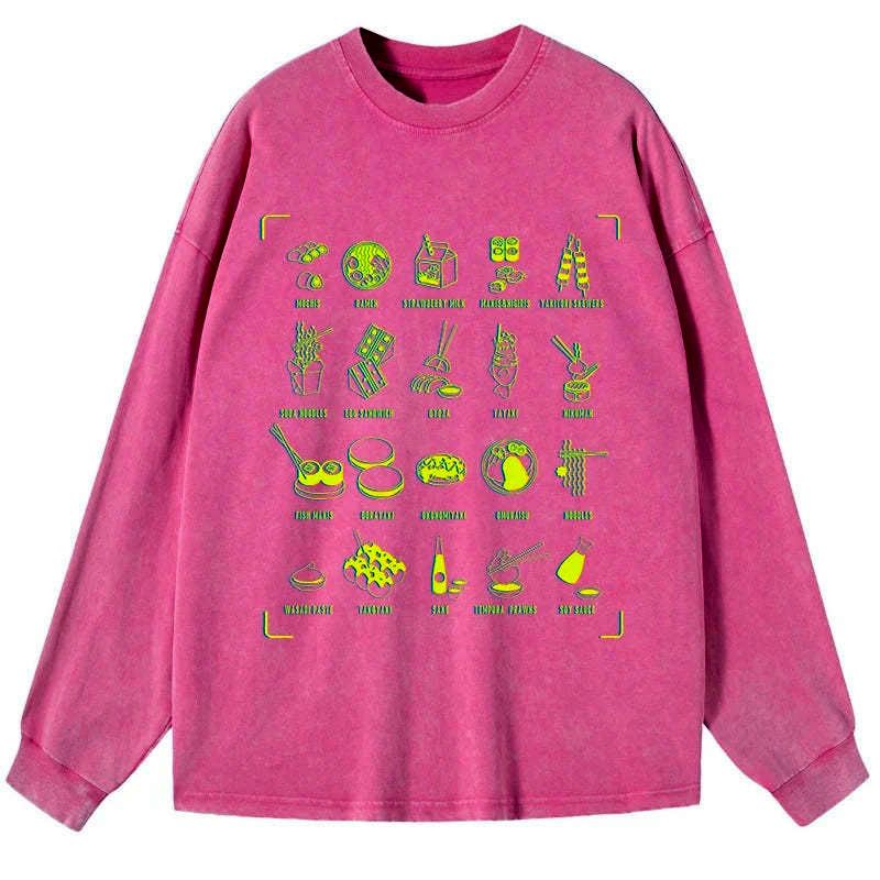 Kyoto-Lion Tokyo Cuisine Washed Long Sleeve T-Shirt