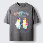 Funny Penguin Meme T-Shirt for Summer