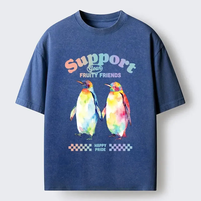 Washed Japanese Streetwear Tee for Daily Wear
