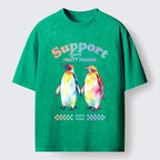 Funny Penguin Meme T-Shirt for Summer