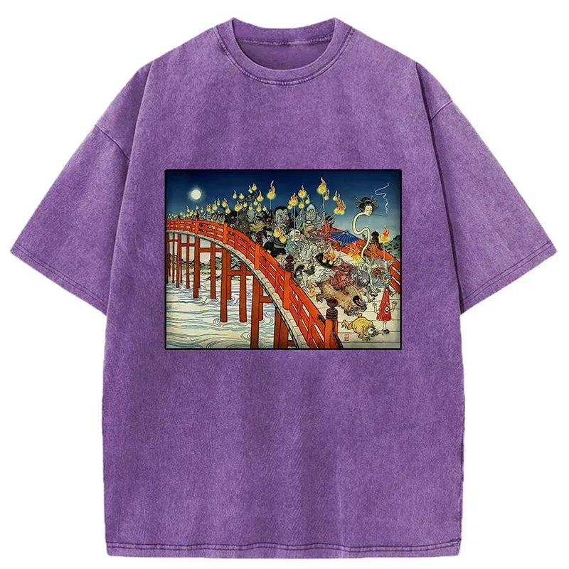 Japanese Ukiyo-e T-Shirt for Daily Wear