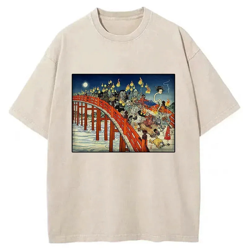Unisex Ukiyo-e T-Shirt for Streetwear