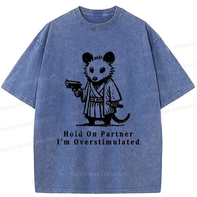 Japanese Washed Samurai T-Shirt for Summer Vacation